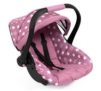 Bayer Design 67976AB Seggiolino per bambole, con tettuccio, maniglia regolabile, cintura di sicurezza, per bambole fino a 46 cm