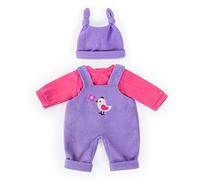 Bayer Design-83856AA Vestiti per Bambole, Tinta Unita, Colore Rosa/Lavanda, 38 cm, 83856AA