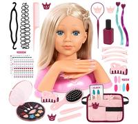 Bayer Design 90090AA Charlene Magic Nails testa per lo styling e il make-up con mani e unghie, trucco, accessori per capelli, adesivi, 30 cm