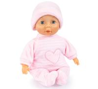 Bayer Design 92802AT Prima bambola, da coccolare, occhi che si chiudono, corpo morbido, rosa, 28cm