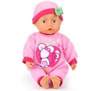 Bayer Design Bayer Bambola parlante interattiva First Words Baby, 28 cm, Colore New Pink, 92866