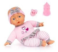 Bayer Design 93003AD bambola morbida, bambolotto, 30 cm, coccole, con biberon, ciuccio