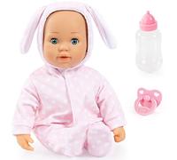 Bayer Design-93822AA Bambolotti, Educativa, Interattiva, Anna con biberon e Ciuccio, Colore Rosa, Bianco, 93822AA