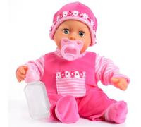 Bayer Design 15inch First Words Baby Doll (Pink)