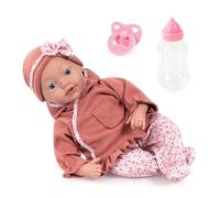 Bayer Design 93827AI Bambola Reborn, reale, neonata, come vere, Ciuccio, biberon