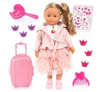 Bayer Design 94637AN Charlene Bambola Interattiva con Capelli Parlando Pupa Funzionale Corpo Morbido Occhi Del Sonno Accessori 46 cm