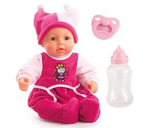Bayer Design 94682AA, Bambola bebé interattiva con funzioni, Hello Baby con molti accessori,