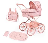 Bayer Design Carrozzina per bambole dal design nostalgico con borsa | Classica carrozzina per bambole con ruote grandi