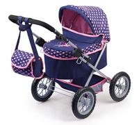 Reig Carrozzina Per Bambole Reig Trendy Royal Special Version Azzurro Rosa 45 cm