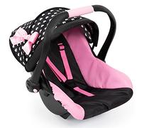 Bayer Design Design-67960AA 67960AA Seggiolino Auto per Bambole, Nero, Rosa, Bianco, Colore, Large