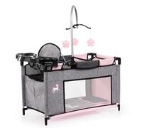 Bayer Design Letto multiplo 62633AB, scomparto, seggiolone integrato, giostrina, jeans/grigio rosa