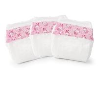 Bayer Design-73099AA Pannolini per Bambole, Colore Rosa, Bianco, 73099AA