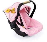 Bayer Design- Giocattolo, Seggiolino Auto EasyGo, Accessori Cintura, Adatto per la Carrozzina per Bambola Neo Vario, Moderno, Colore Rose, Doré avec nœud Papillon, 67990AA