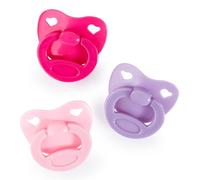 Bayer Design 79104AA set di ciuccio per bambole, accessori, giocattolo, 3 pezzi, rosa, viola