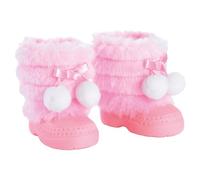 Bayer Design-73101AA Stivali Invernali, Scarpe, Accessori per Bambole, Tinta Unita, Colore Rosa, bis ca. 42 cm, 73101AA