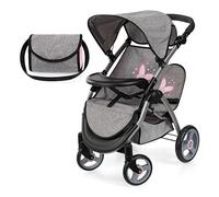 bayer Design Carrozzina per bambole gemelle Twin Star, grigio