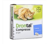 DRONTAL GATTO VERMIFUGO ANTIPARASSITARIO 2 COMPRESSE