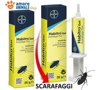 Bayer HABITRO Gel SCARAFAGGI Plus → 20 gr Siringa Insetticida BLATTE Cimici 1 pz