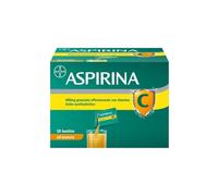 Bayer Italia Aspirina C Gusto Arancia - Granulato Effervescente Con Vitamina C Per Influenza E Raffreddore 10 Bustine