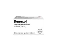 Bayer Italia Benexol - Farmaco a Base di Vitamina B1, B6 e B12 20 Compresse Gastroresistenti