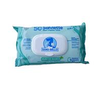 sano e bello Sanoebello Salviette Detergenti Muschio Bianco 50 Pezzi