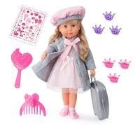 Bayer Toys Charlene Functions-Carrozzina per Bambole, Colore Rosa, Grau, 46 cm, 94635AX
