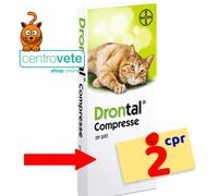 Bayer Vermifugo Antiparassitario per Gatti 2 Compresse → Parassiti Intestinali