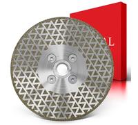 BAYERTAL® Disco diamantato 125 mm x M14 Premium 2in1 - Taglio e sbavo ad alte prestazioni su piastrelle, ceramica, gres porcellanato, granito, marmo e calcestruzzo - Per smerigliatrici