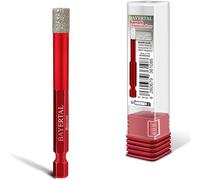 BAYERTAL® Punta per piastrelle 8 mm esagonale E 6.3 - Punta diamantata 8 mm per piastrelle dure - Compatibile con trapani e avvitatori a batteria