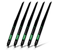 Bayerwald - 5 lame per sega a sciabola, lunghezza 300 mm, lunghezza di taglio 280 mm, per legno morbido, legno da costruzione, legna da ardere, taglio grosso e veloce