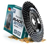 Bayerwald, disco lamellare "Black Biter" per sgrossare e levigare velocemente legno e materiali a base di legno, per smerigliatrice angolare, Ø 115 mm x 22,2 mm, 1