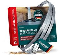 Bayerwald - Lama per sega a nastro in acciaio speciale con punte dei denti temprate - 2100 x 10 x 0,5 x 6, per tutti i tipi di legno comuni/lama per sega a nastro adatta per Flott, Scheppach e molto