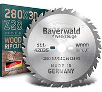 Bayerwald - Lama per sega circolare HM - Ø 280 mm x 3,2 mm x 30 mm | Dente alternativo (28 denti)