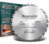 Bayerwald - Lama per sega circolare HM - Ø 450 mm x 4,0 mm x 30 mm | Denti alternati (40 denti)