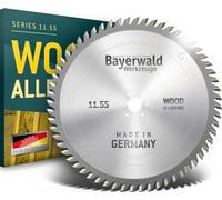Bayerwald - Lama per sega circolare HM, Ø 500 x 4 x 30, Z=60 WZ 5 12, serie 11.55, denti alternati per sezioni longitudinali e trasversali in legno/legno