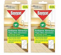 Baygon Antitarme Alimentari, Protezione per la Cucina, Confezione da 6 unità, Efficace fino a 8 Settimane