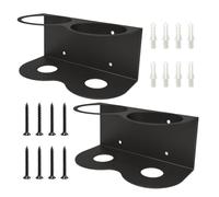 bayidun 2 Pz Porta Bombolette Spray, Organizer Porta Flaconi Nero | Porta Bomboletta Spray da Parete, Scaffali per Garage per riporre bombolette aerosol, attrezzi da giardino e garage