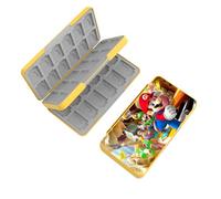 BAYINBROOK Custodia per Schede di Gioco, Custodie Giochi Switch, Switch Game Card Case, Con 48 Slot per Cartucce di Gioco e 48 Slot per Schede SD, Scatola per Carte con Fodera in Silicone (B03)