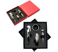 BAYLI Set Sommelier Vino 2 Pezzi 4 Parti in Acciaio Inox
