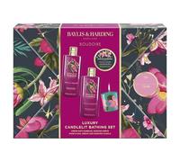 Baylis & Harding Boudoire Tropical Paradise - Set regalo a lume di candela (confezione da 1), adatto ai vegani