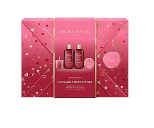 Baylis & Harding, Midnight Cherry - Set di candele e cura personale