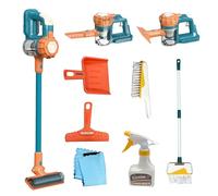 BAYMI Aspiratore per bambini che aspira davvero, 9 pezzi kit da cucina per bambini di età dai 3 anni giocattolo per scopa e pala, spazzola regalo per ragazzi e ragazze