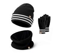 Baynetin Set Invernale 3-in-1 Bambini | Cappello Termico + Sciarpa in Pile & Guanti Touchscreen (4-10Anni) - Completo Antivento con Rivestimento Morbido, Ideale per Sci/Giochi sulla Neve