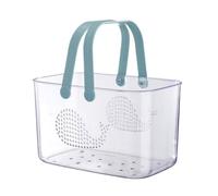 BAYNOPURIN Cestino Per Doccia Portatile Cestino for doccia Whale con maniglia for bagno, dormitorio, cucina, organizer portatile, cestini di drenaggio