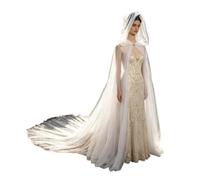 BAYNOPURIN Mantello Cappuccio Mantello in Rete di Halloween for Donna
