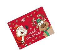 BAYORE Tovaglietta all'americana a tema natalizio con stampa di Babbo Natale tappetino da tavolo per famiglia e regalo di Natale decorazioni per la casa tovagliette tovagliette tovagliette
