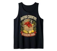 Bayou Country Weekend Bollire Crawfish Feast Graphic Pot Bollito Canotta