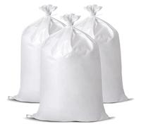 Baypify 12 sacchi di sabbia, sacchi di ghiaia in tessuto resistente, 50 x 75 cm, utilizzati per il controllo delle inondazioni, rifiuti da giardino, stoccaggio di grano e movimentazione del carico