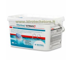 BAYROL CHLORILONG ULTIMATE 7 - 4,8 KG. PASTIGLIE CLORO 7 FUNZIONI PER PISCINA