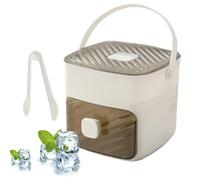 Bays di ghiaccio per congelatore, stampi per ghiaccio per cocktail | Scatola portatile a doppio strato per cubo spaventoso,Scatola di immagazzinaggio portatile senza bastone con manico per la vita